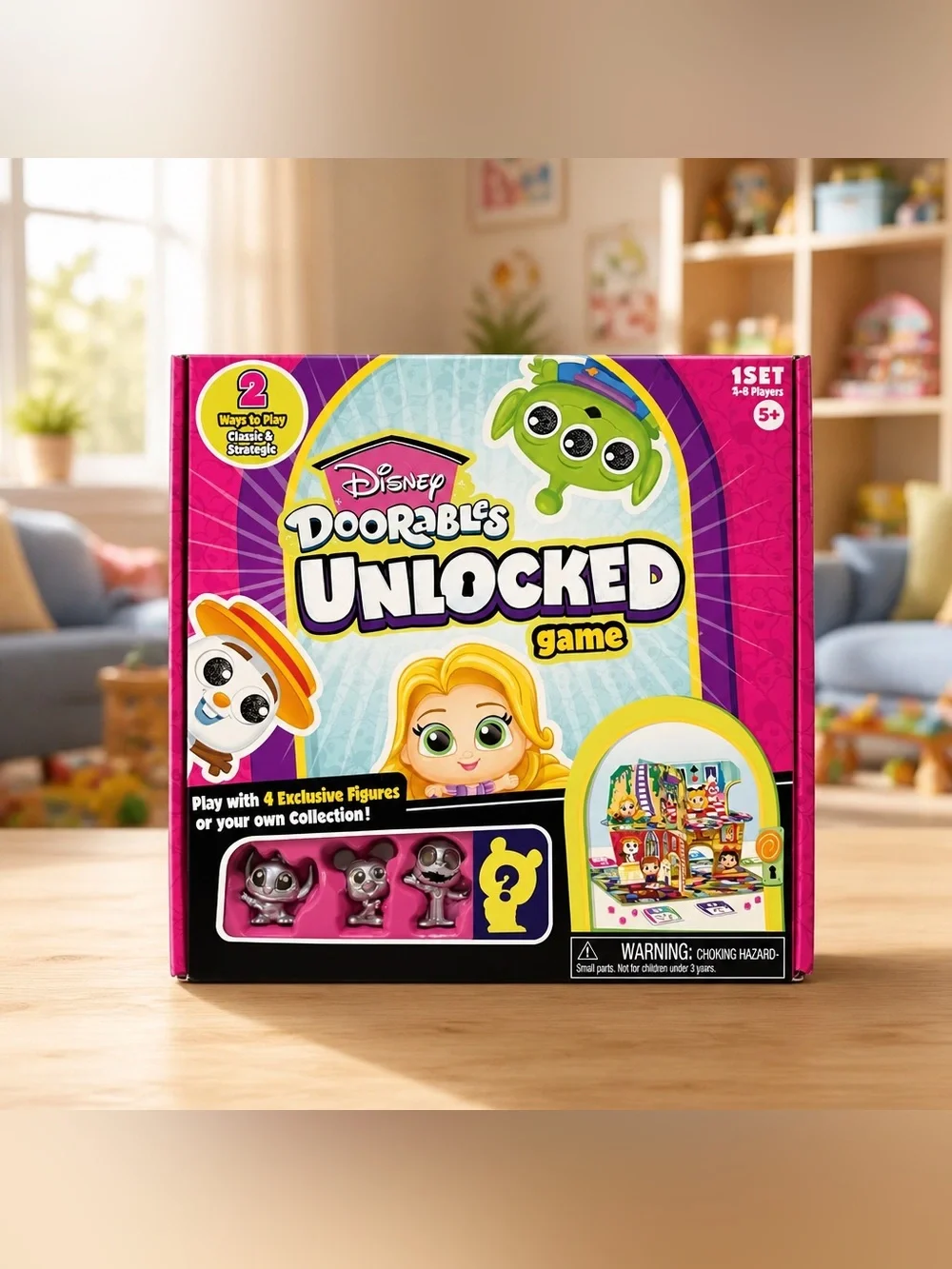 Disney Doorables Unlocked Board Game New Sealed Ages 5+ 2 Ways To Play
